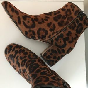 Zara Basic Leopard Bootie